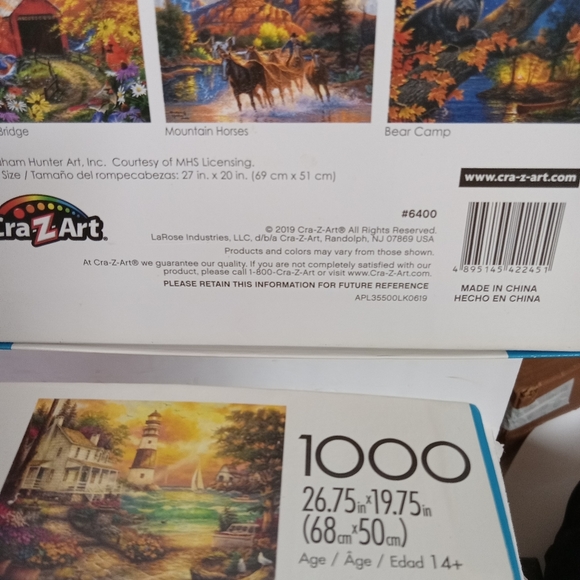 9 Puzzles Lot , 500 to 1000 Pieces - Picture 9 of 12
